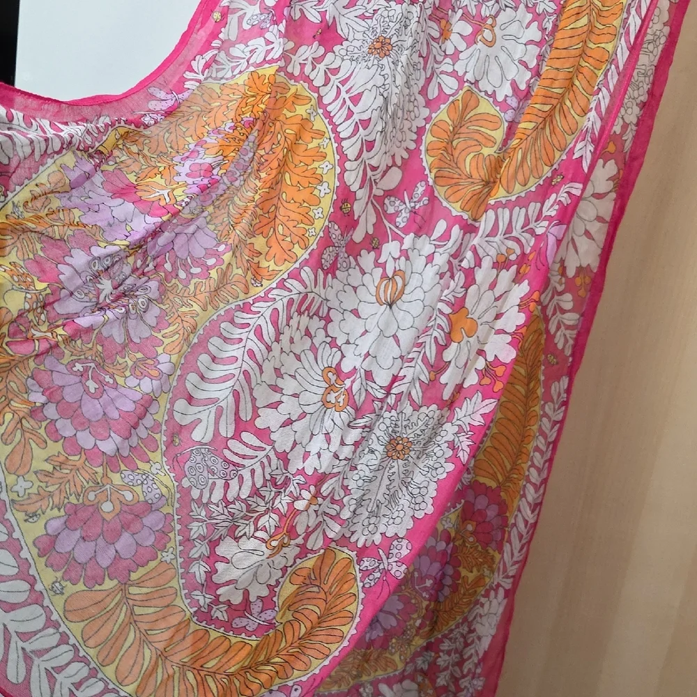 Vera Pink and Orange Scarf, 20